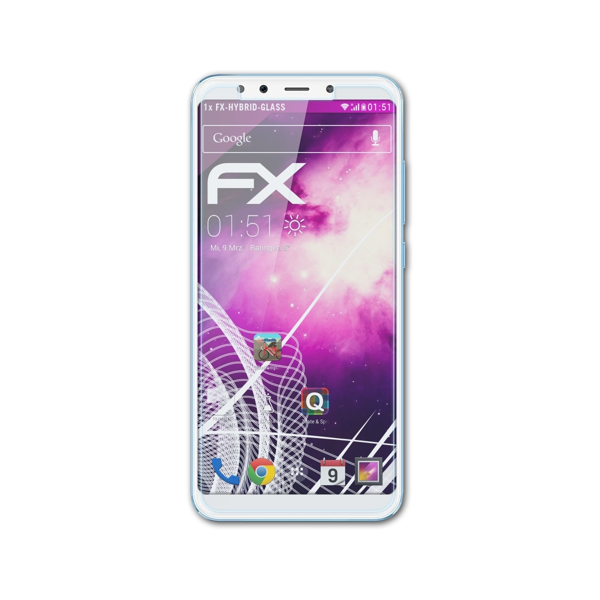 ATFOLIX FX-Hybrid-Glass Schutzglas(für A2) Xiaomi Mi