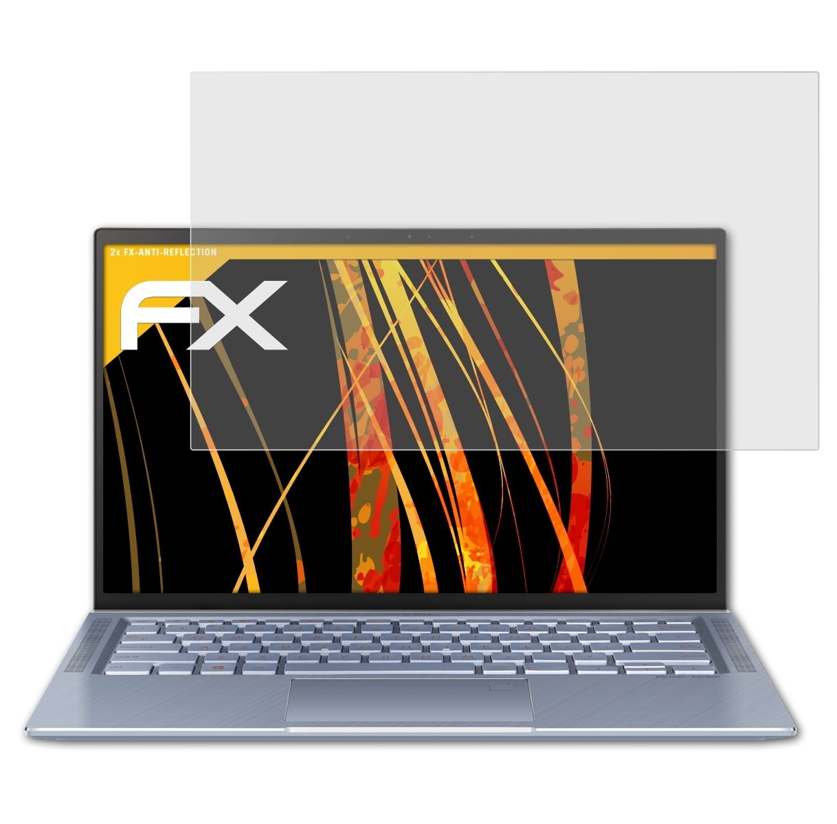 ATFOLIX FX-Antireflex Displayschutz(für ZenBook 14) 2x Asus