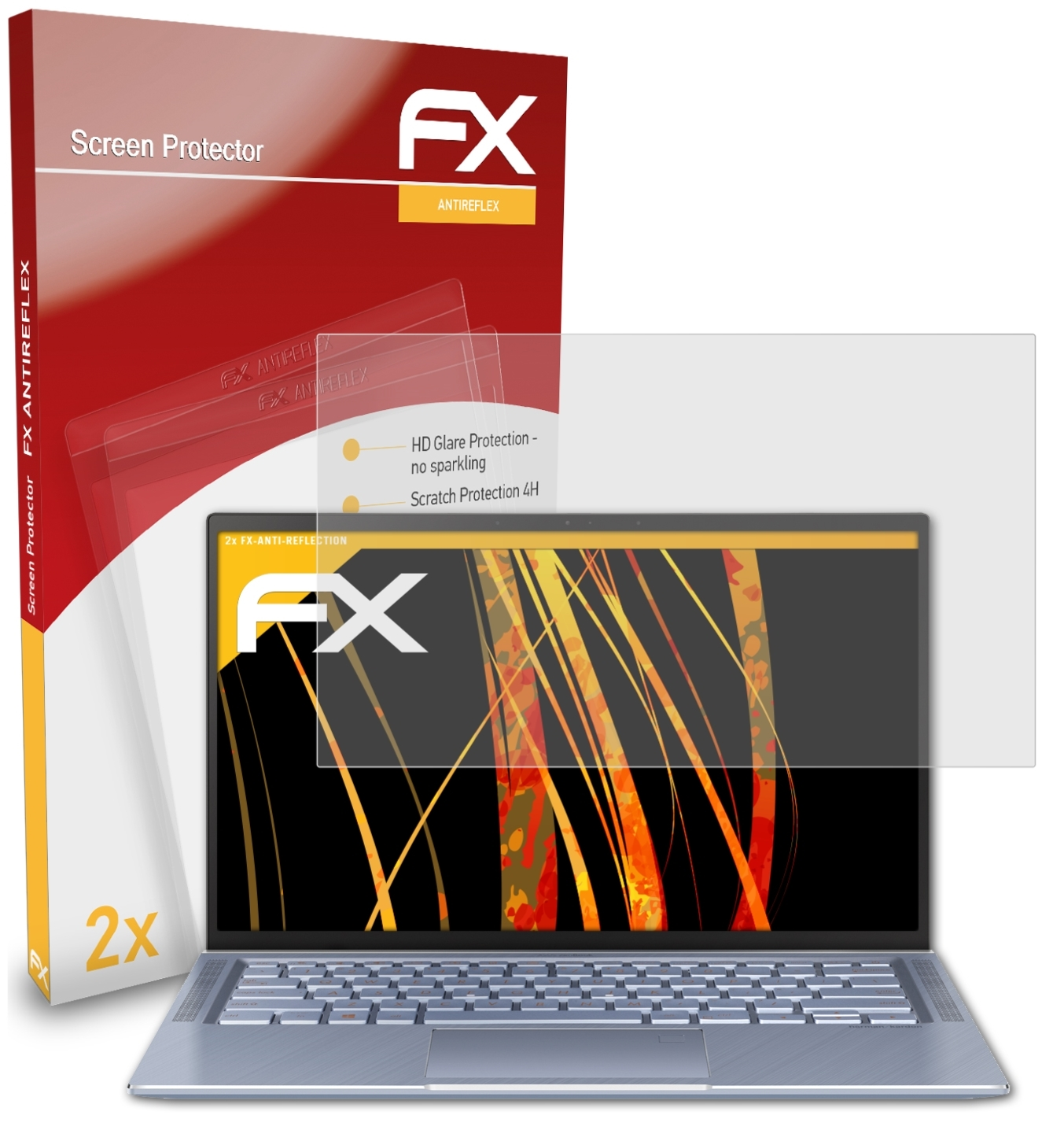 ZenBook ATFOLIX 2x 14) FX-Antireflex Displayschutz(für Asus