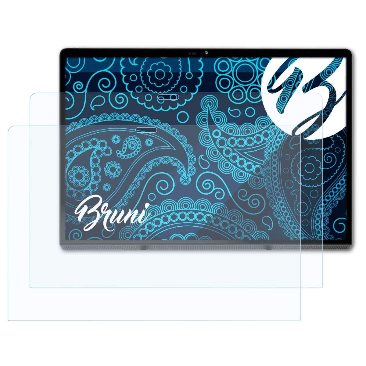 BRUNI 2x Yoga Lenovo Basics-Clear 13) Pad Schutzfolie(für Pro