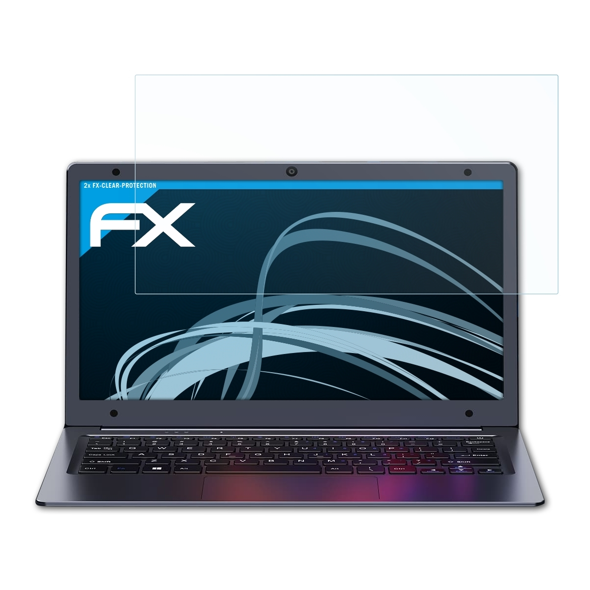 2x HeroBook ATFOLIX FX-Clear Air) Chuwi Displayschutz(für