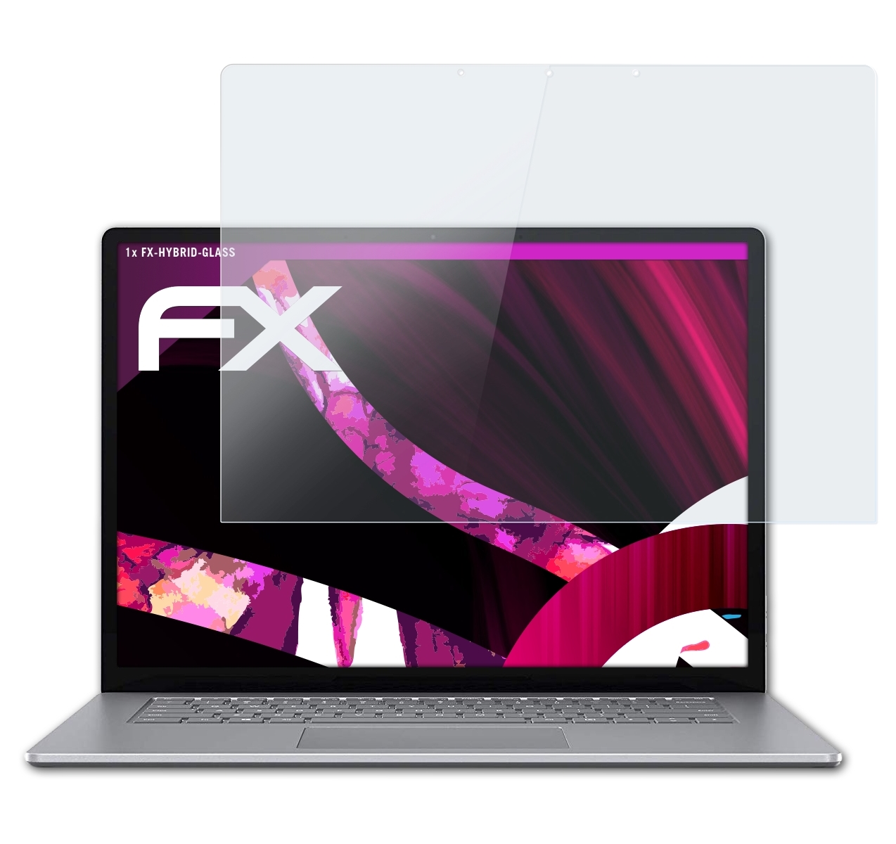 (15 inch)) FX-Hybrid-Glass 3 Laptop Microsoft ATFOLIX Schutzglas(für Surface