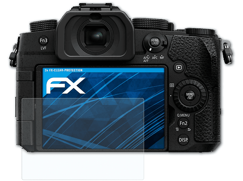 ATFOLIX 3x FX-Clear Displayschutz(für Panasonic Lumix DC-G90)
