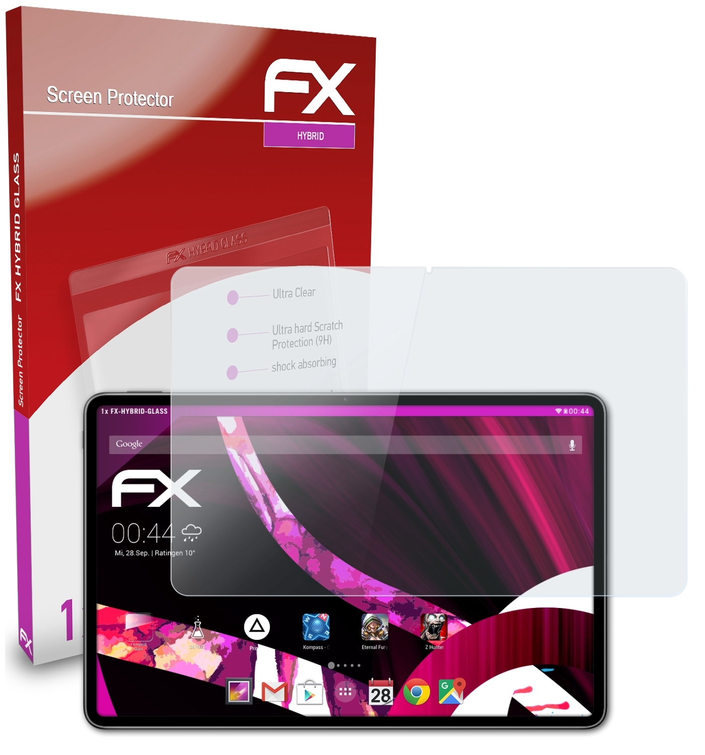 (2021)) Pro MatePad Schutzglas(für FX-Hybrid-Glass ATFOLIX Huawei 12.6