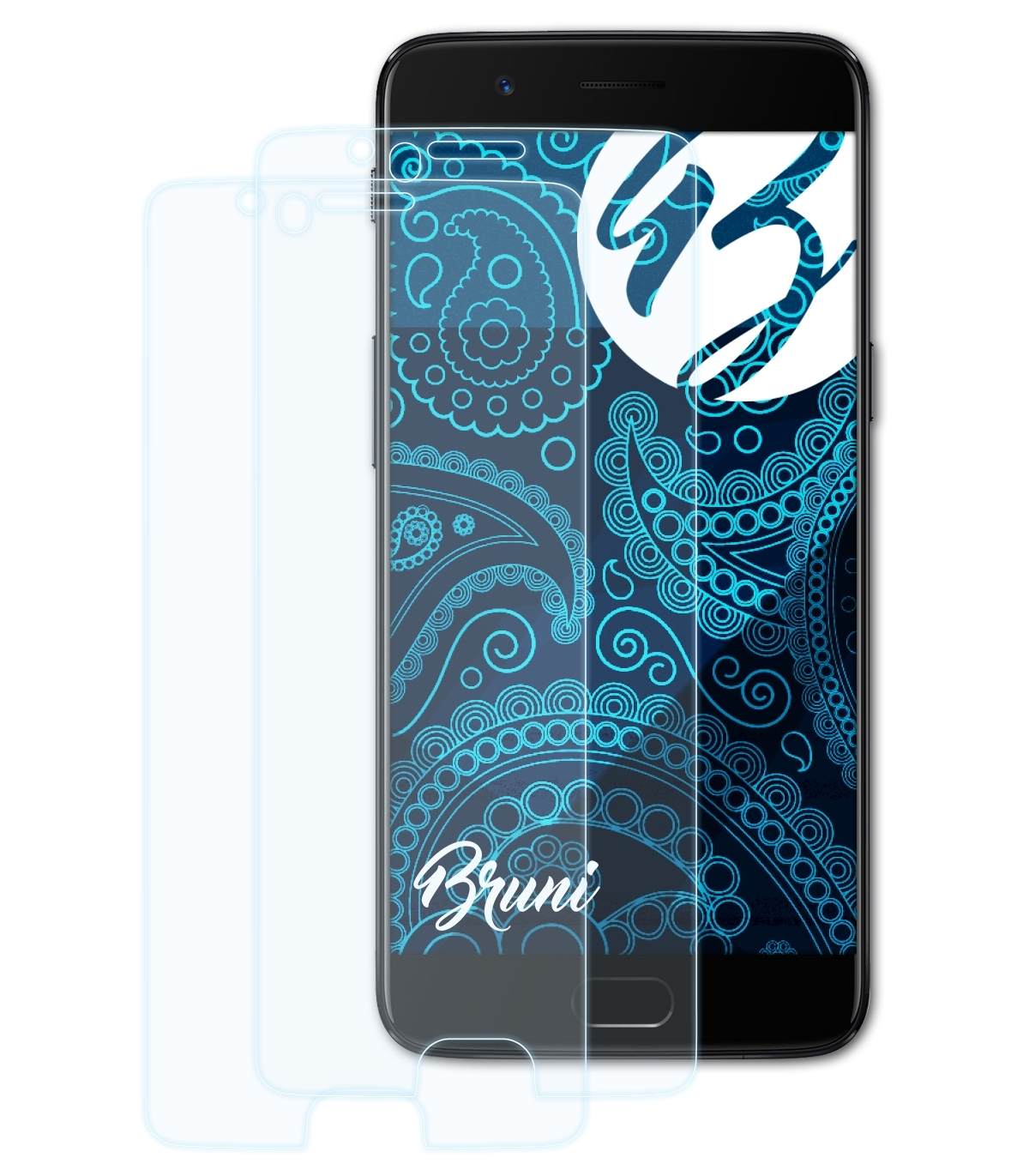 BRUNI 2x Basics-Clear 5) Schutzfolie(für OnePlus