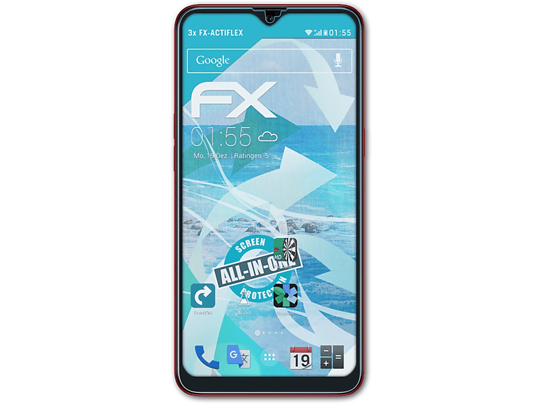 ATFOLIX Galaxy Displayschutz(für 3x Samsung FX-ActiFleX A10s)