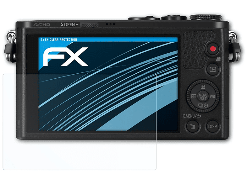 ATFOLIX 3x FX-Clear Displayschutz(für Panasonic Lumix DMC-GM1)