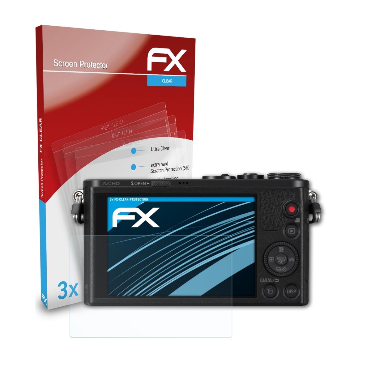 Displayschutz(für 3x ATFOLIX DMC-GM1) Panasonic Lumix FX-Clear