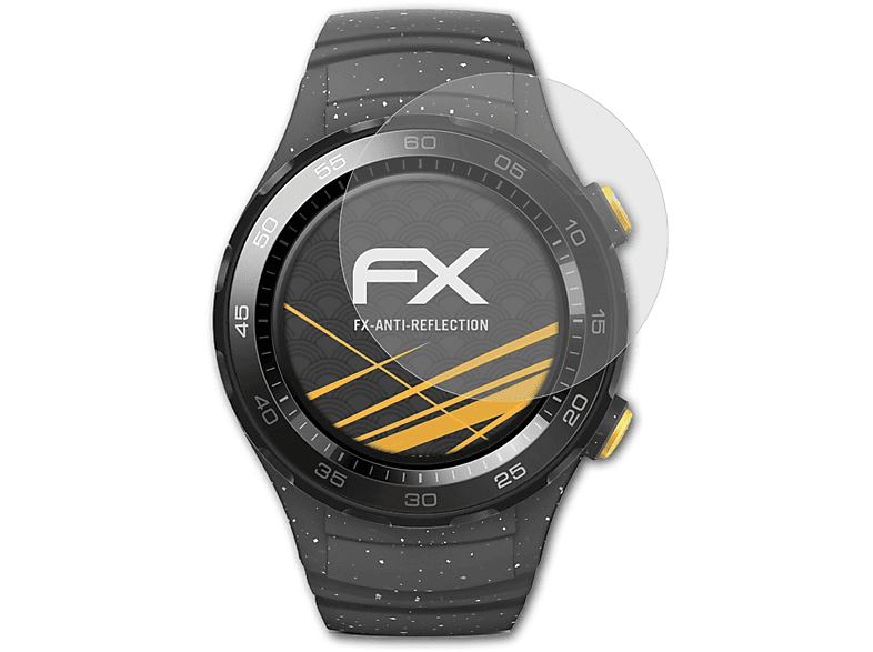 ATFOLIX 3x FX-Antireflex Displayschutz(für Huawei Watch 2)