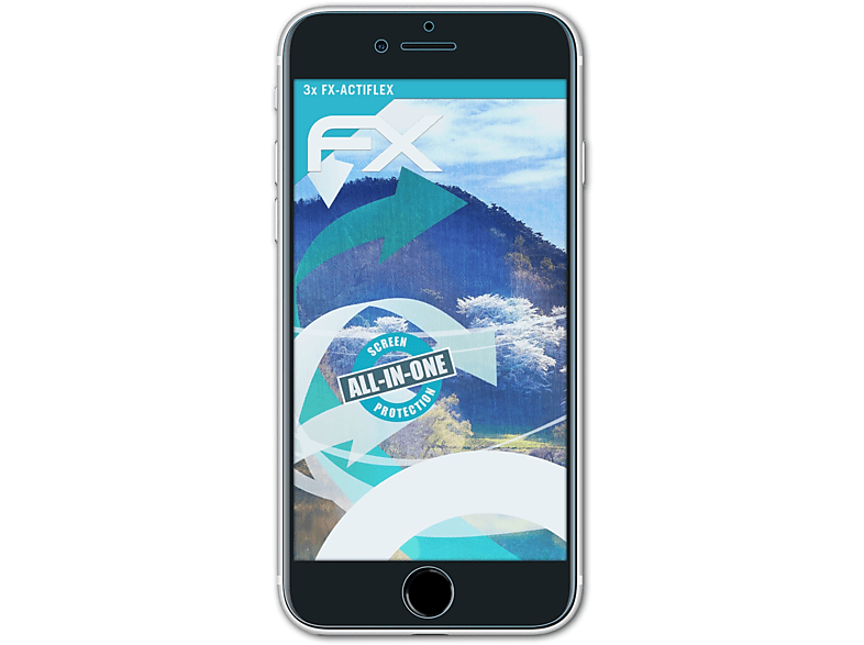 ATFOLIX 3x FX-ActiFleX Displayschutz(für Apple SE iPhone (2020))