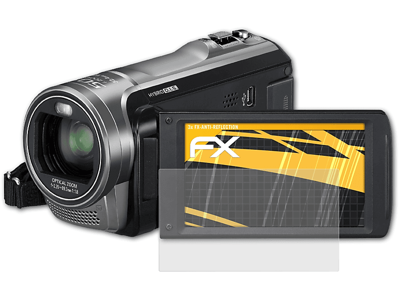 FX-Antireflex Displayschutz(für Panasonic 3x HC-V500) ATFOLIX