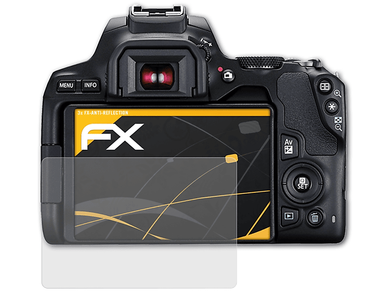 ATFOLIX 3x FX-Antireflex Canon 250D) Displayschutz(für EOS