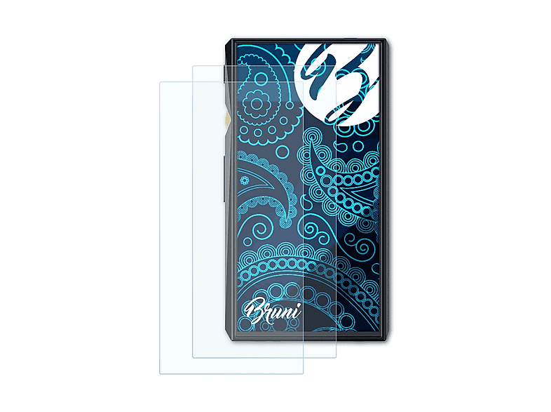 Accessoire Audio Bruni Protecteur D'écran Bruni Pour FiiO M3K - 2 Films, Cristal Clair, Anti-rayures Protection écran Sans Bulles