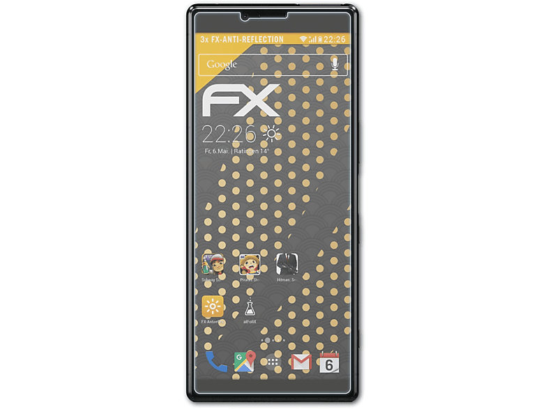 ATFOLIX 3x FX-Antireflex Displayschutz(für Sony Xperia 1)