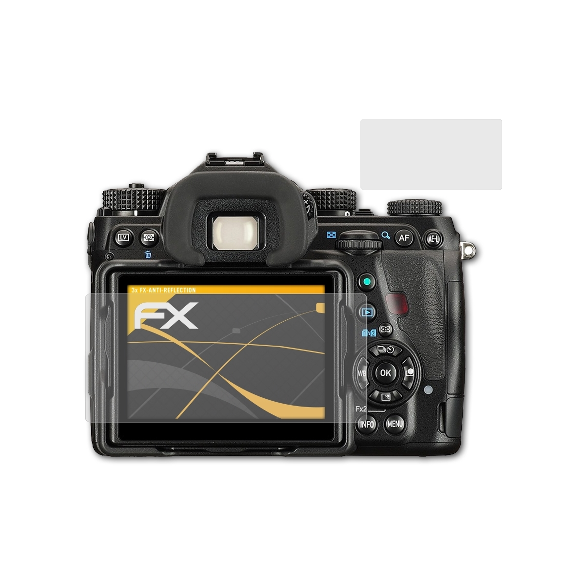 Pentax FX-Antireflex 3x II) Mark K-1 Displayschutz(für Ricoh ATFOLIX