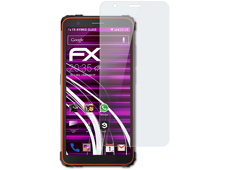 Schutzglas(für FX-Hybrid-Glass Blackview BV6600) ATFOLIX