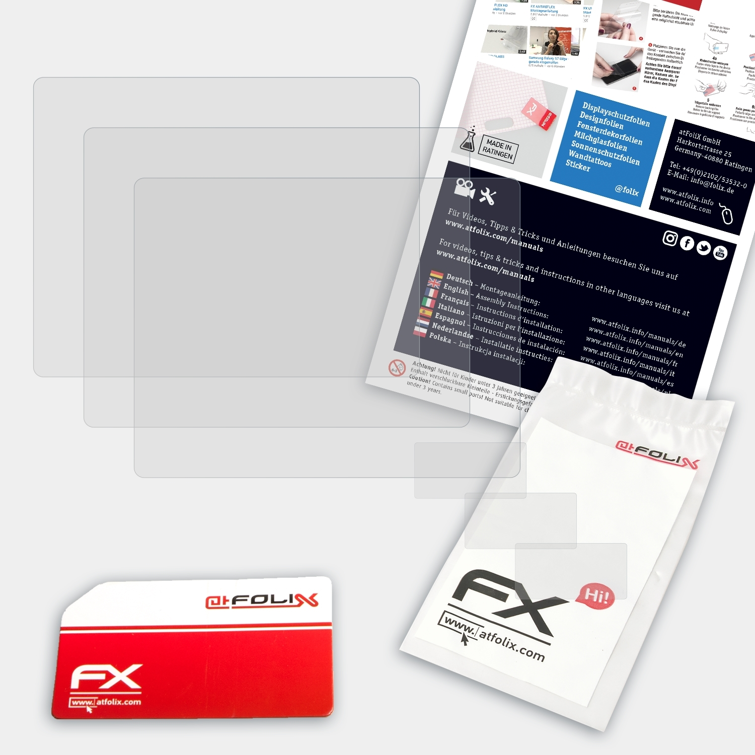 ATFOLIX 3x II) Ricoh Pentax Mark FX-Antireflex K-1 Displayschutz(für