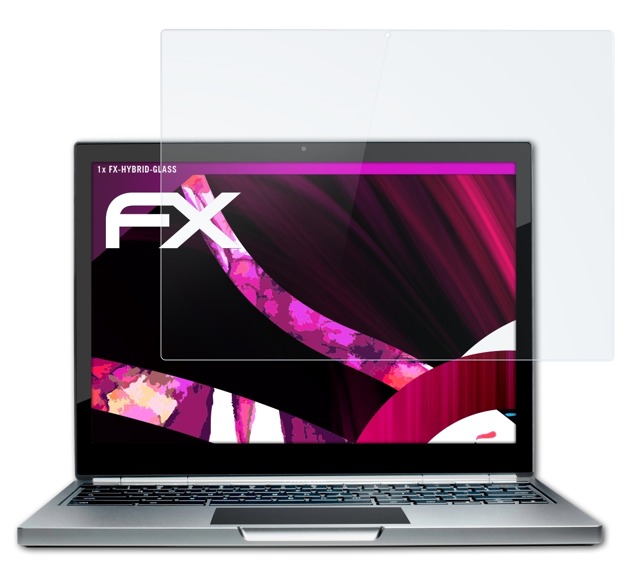 ATFOLIX FX-Hybrid-Glass Chromebook Google Pixel) Schutzglas(für