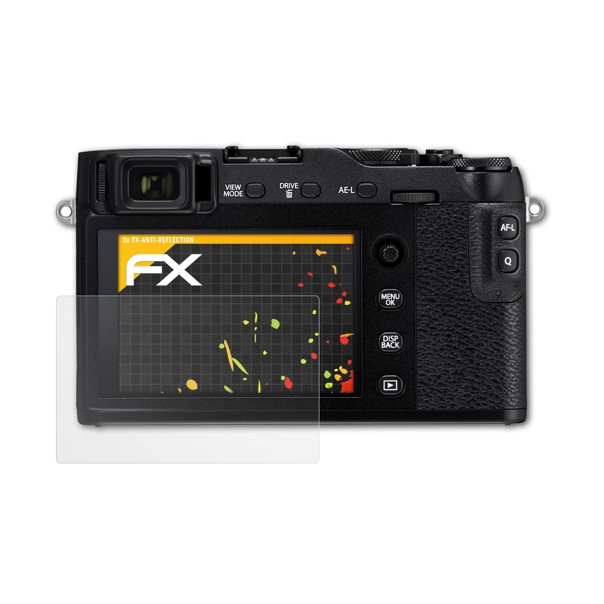 ATFOLIX FX-Antireflex X-E3) Displayschutz(für Fujifilm 3x