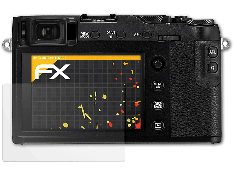 ATFOLIX 3x FX-Antireflex Displayschutz(für Fujifilm X-E3)