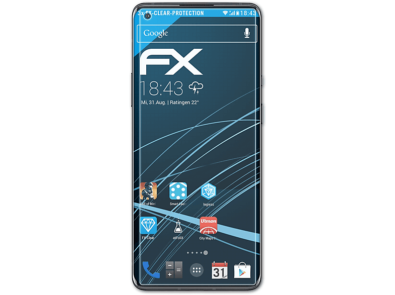 ATFOLIX 3x FX-Clear Displayschutz(für OnePlus 8 Pro) | Displayschutzfolien & Gläser