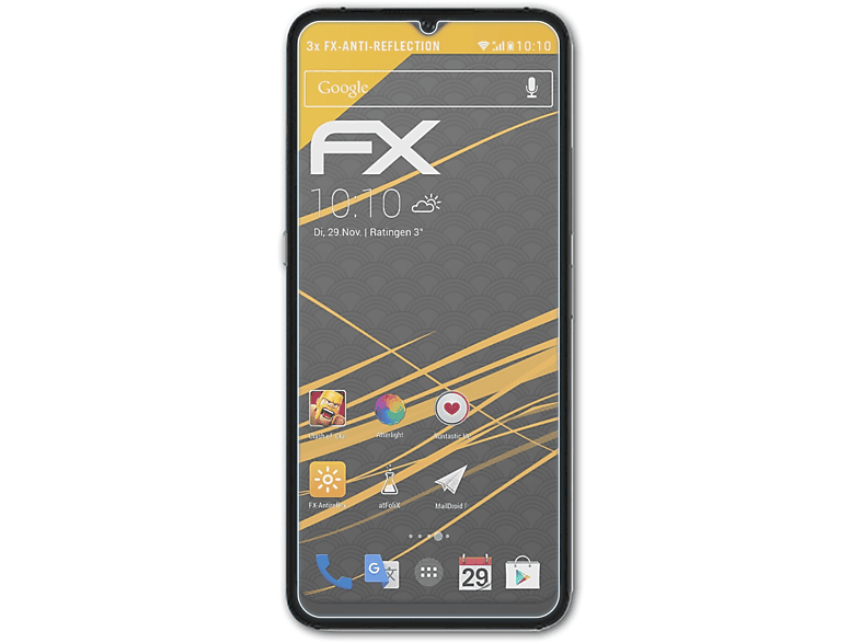 ATFOLIX 3x FX-Antireflex Displayschutz(für A11) UMiDigi