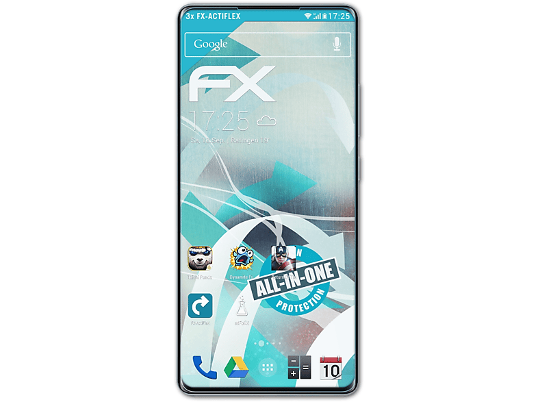 Displayschutz(für ATFOLIX Mix Xiaomi 4) 3x FX-ActiFleX
