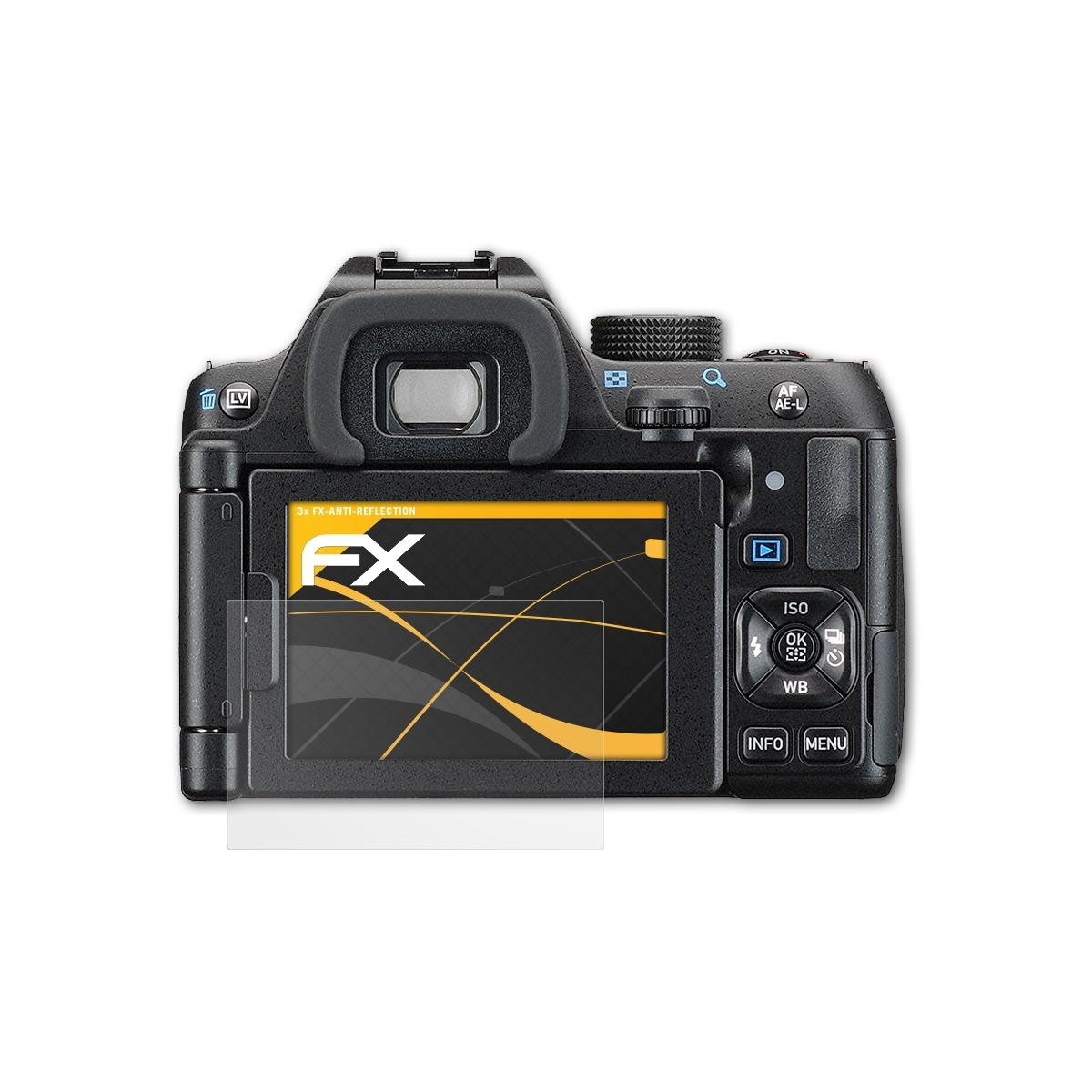 ATFOLIX 3x Ricoh FX-Antireflex K-70) Pentax Displayschutz(für