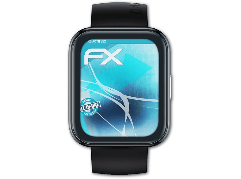 ATFOLIX 3x FX-ActiFleX Displayschutz(für Realme 2 Pro) Watch