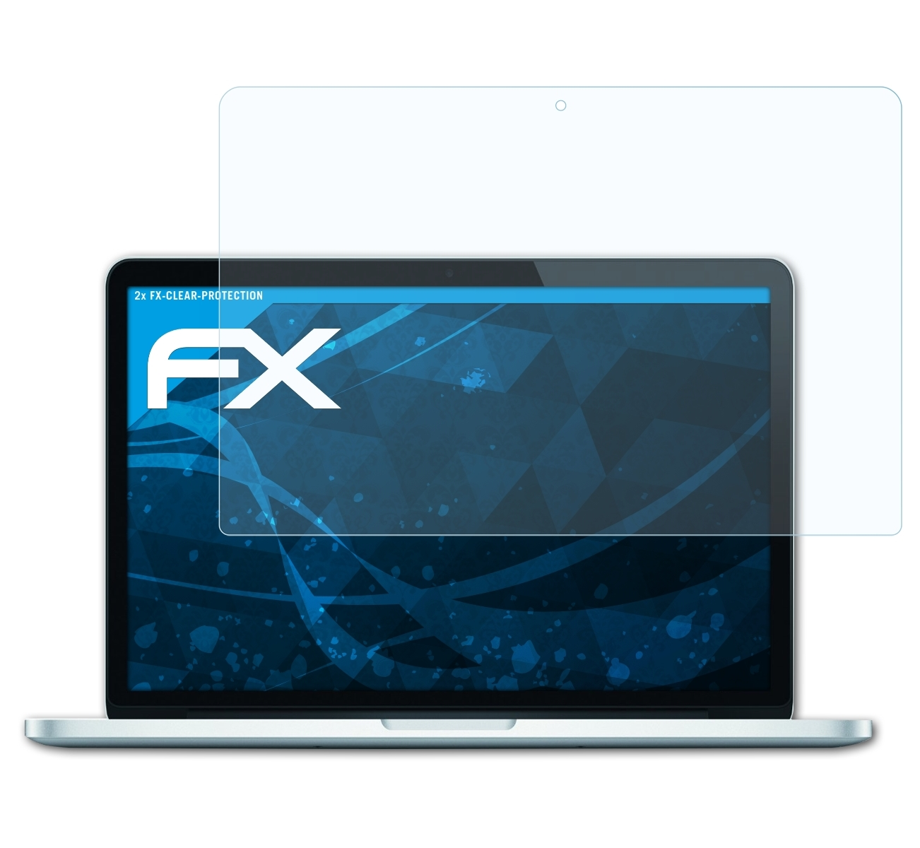Displayschutz(für Retina) Apple 2x Pro 13,3 FX-Clear MacBook ATFOLIX