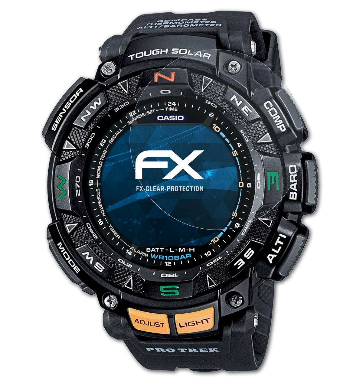 FX-Clear Displayschutz(für Casio PRG-240-1ER) ATFOLIX 3x
