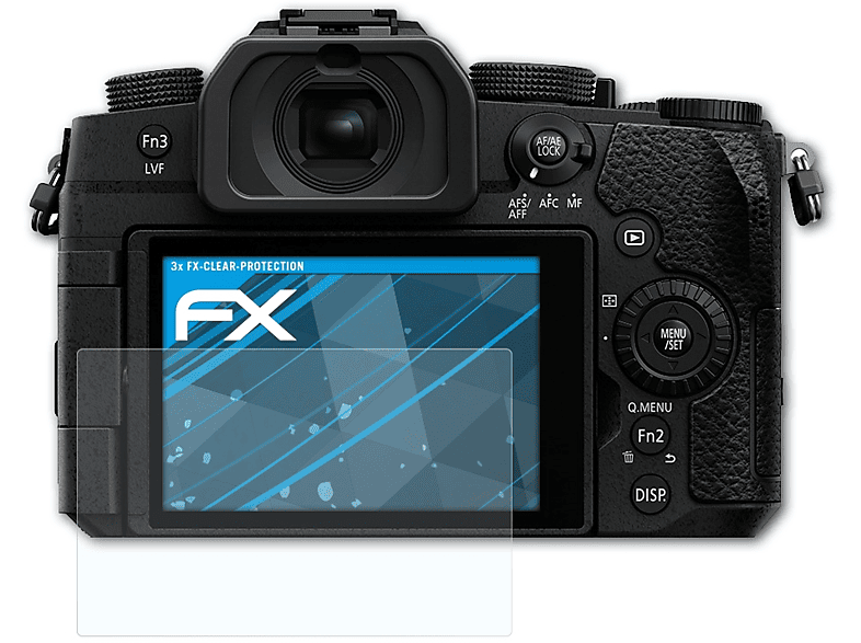 ATFOLIX 3x FX-Clear Displayschutz(für Panasonic Lumix DC-G91)