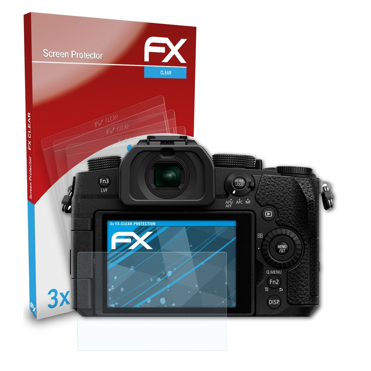 DC-G91) ATFOLIX Panasonic Lumix FX-Clear 3x Displayschutz(für