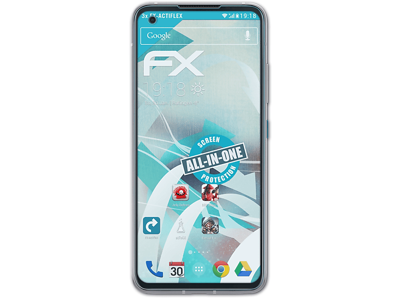 ATFOLIX 3x FX-ActiFleX Displayschutz(für Asus Zenfone 8)