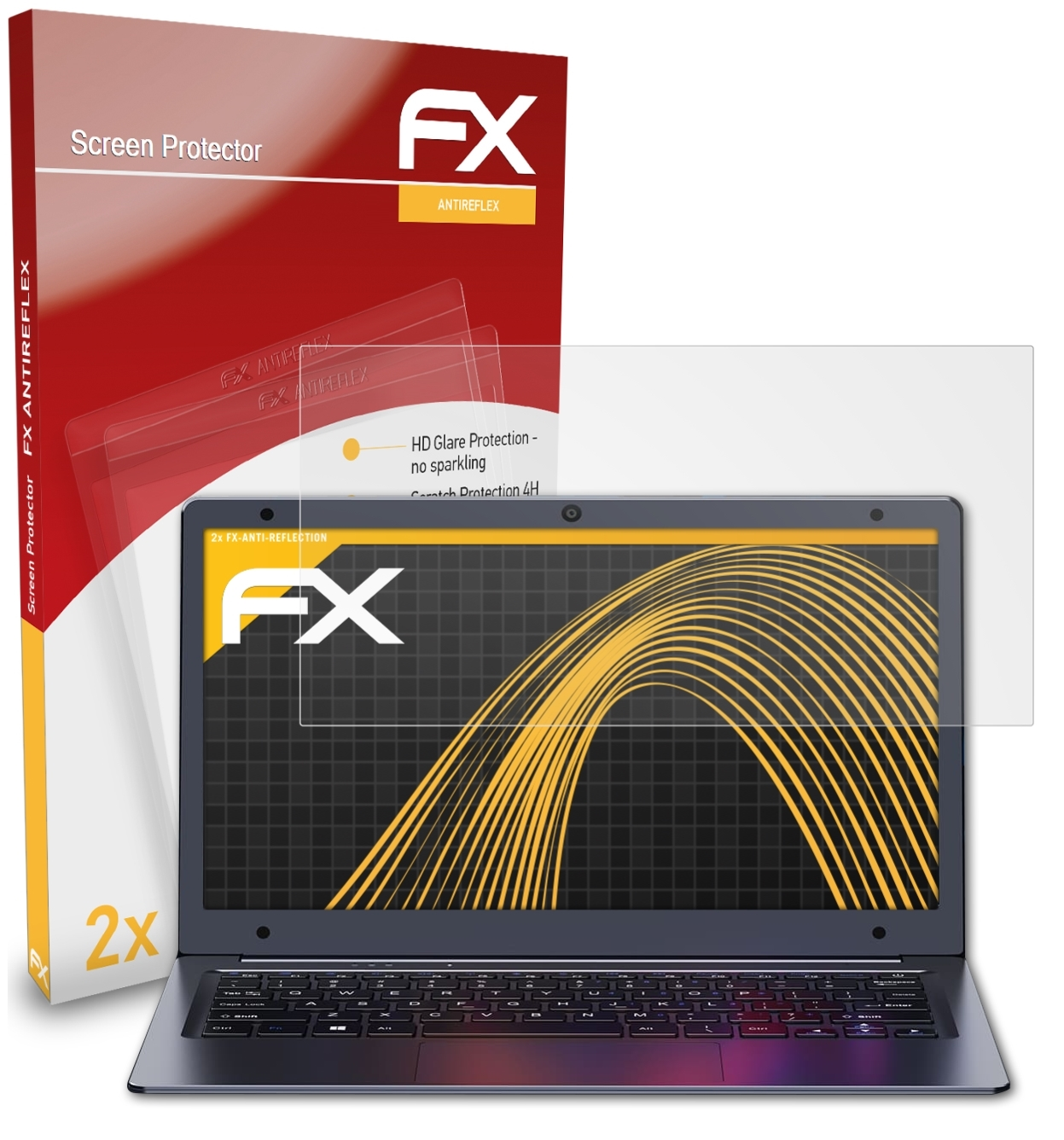 ATFOLIX 2x FX-Antireflex Displayschutz(für Chuwi Air) HeroBook