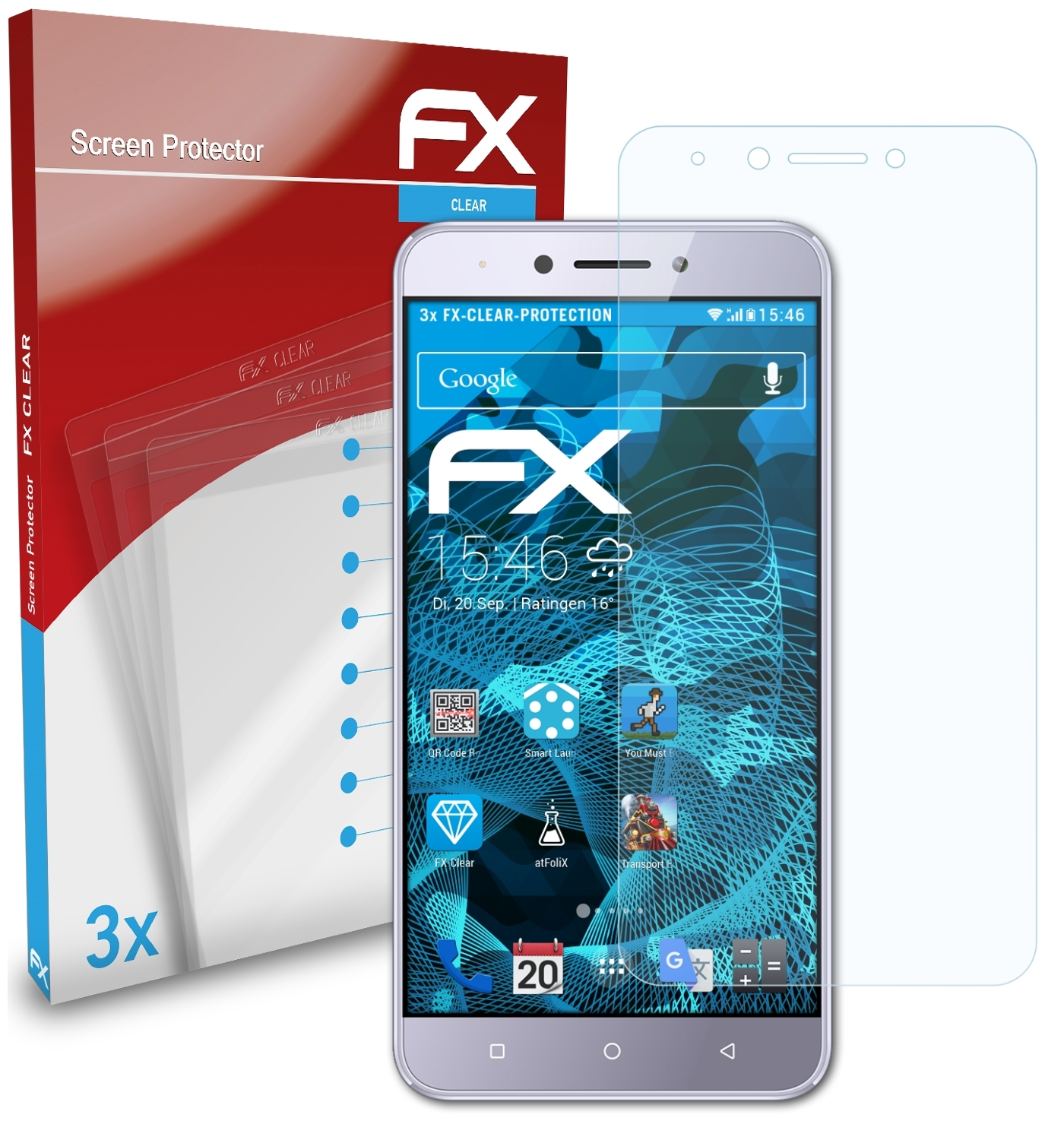 ATFOLIX 3x FX-Clear TX 01) Blaupunkt Displayschutz(für
