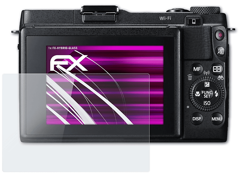 Schutzglas(für X ATFOLIX FX-Hybrid-Glass Mark G1 II) Canon PowerShot