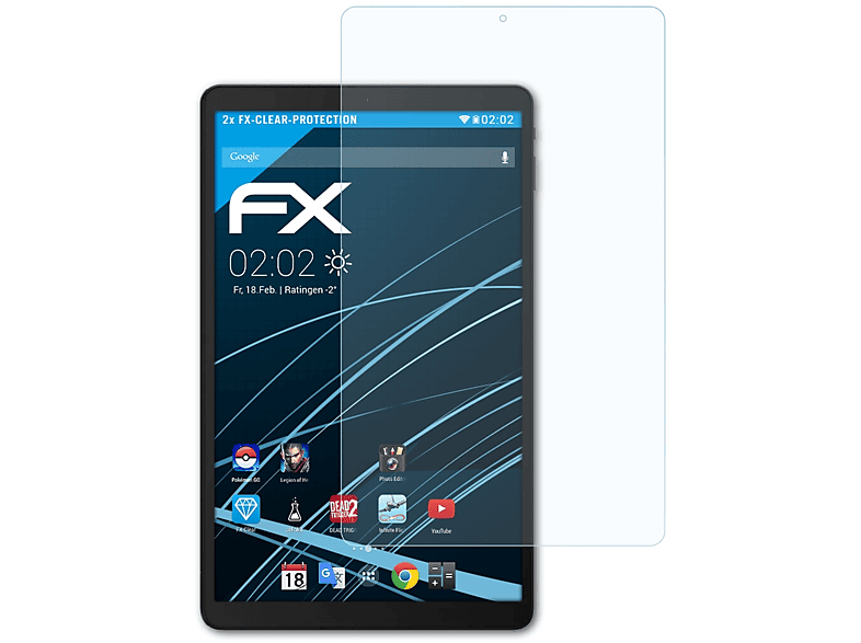 ATFOLIX 2x FX-Clear Displayschutz(für Alldocube iPlay 20 Pro)