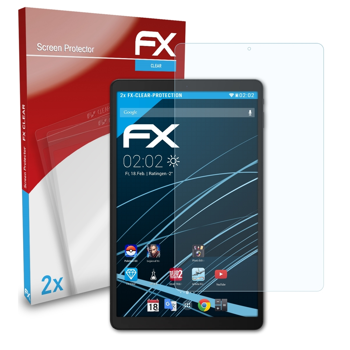 Pro) 2x iPlay 20 ATFOLIX Alldocube Displayschutz(für FX-Clear