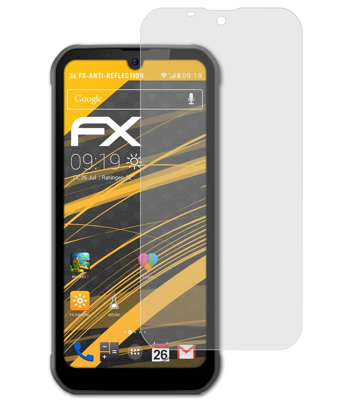 Gigaset GX290 3x FX-Antireflex Pro) Displayschutz(für ATFOLIX