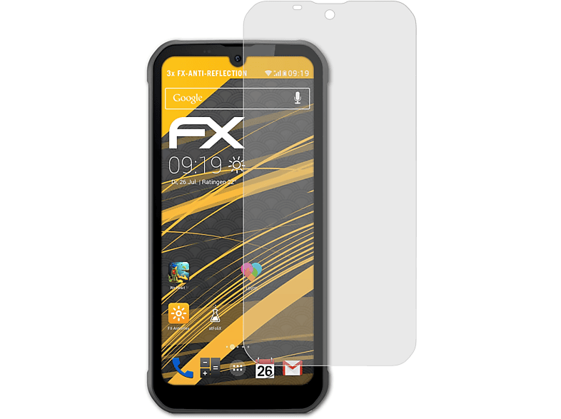 ATFOLIX 3x FX-Antireflex Displayschutz(für Gigaset GX290 Pro)