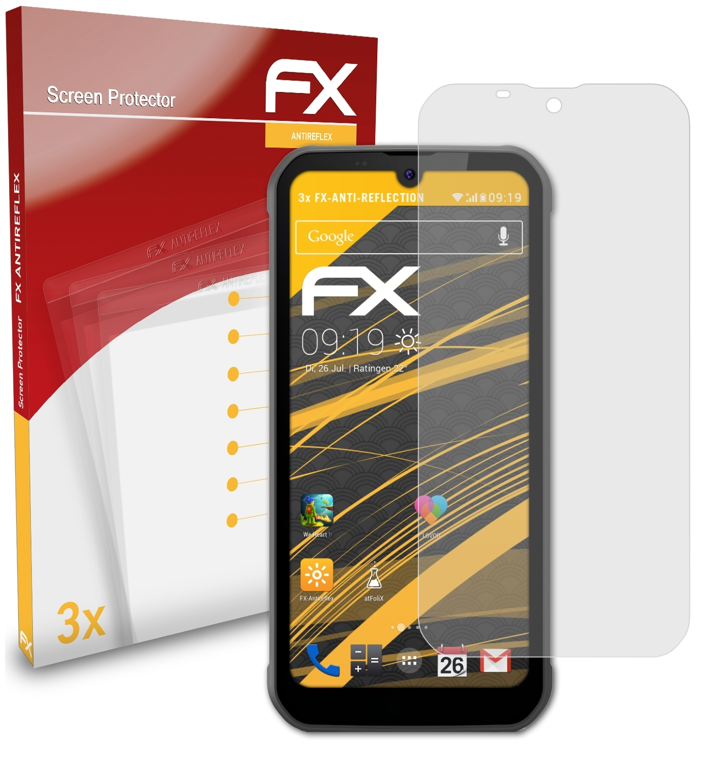 Pro) Gigaset GX290 3x FX-Antireflex ATFOLIX Displayschutz(für