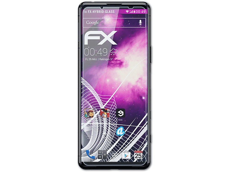 FX-Hybrid-Glass ATFOLIX Schutzglas(für 5 II) Xperia Sony