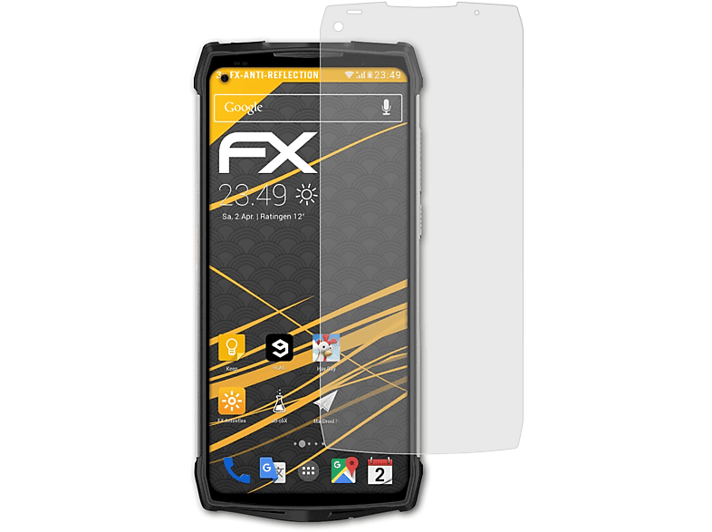 Armor FX-Antireflex ATFOLIX Ulefone 3x Displayschutz(für 13)