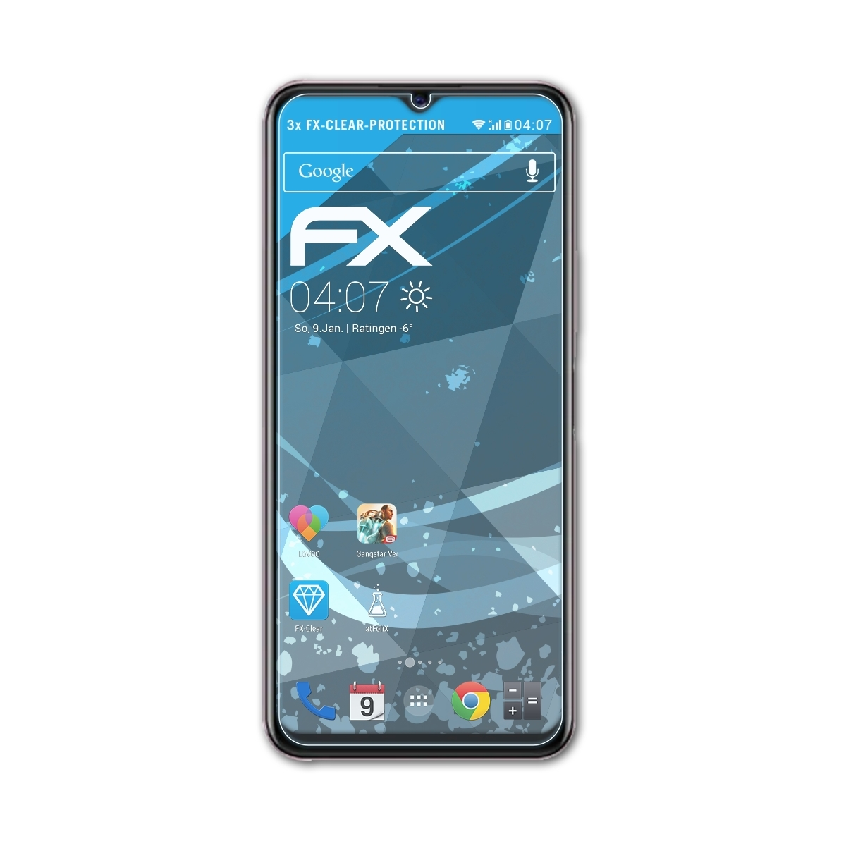 ATFOLIX 3x Y52s FX-Clear Vivo (t1 Displayschutz(für Edition))