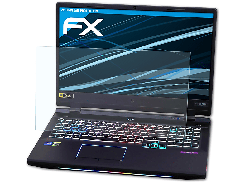 ATFOLIX 2x FX-Clear Displayschutz(für (PH517-52)) 500 Predator Acer Helios