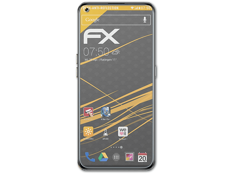 ATFOLIX 3x FX-Antireflex Displayschutz(für Realme GT) | Displayschutzfolien & Gläser