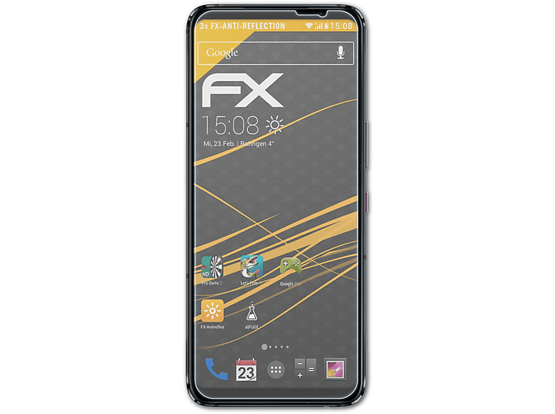FX-Antireflex Phone Displayschutz(für Ultimate) 5 3x Asus ROG ATFOLIX