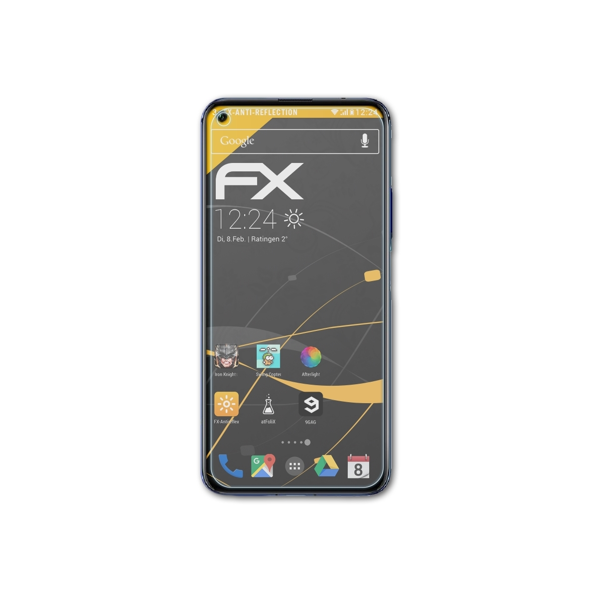 Displayschutz(für 3x Honor 20) ATFOLIX Huawei FX-Antireflex