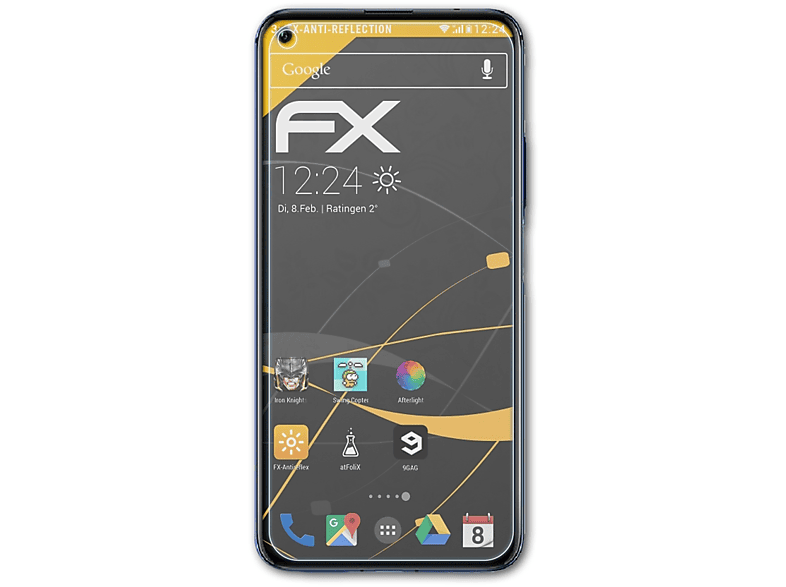 Honor Displayschutz(für ATFOLIX Huawei FX-Antireflex 20) 3x